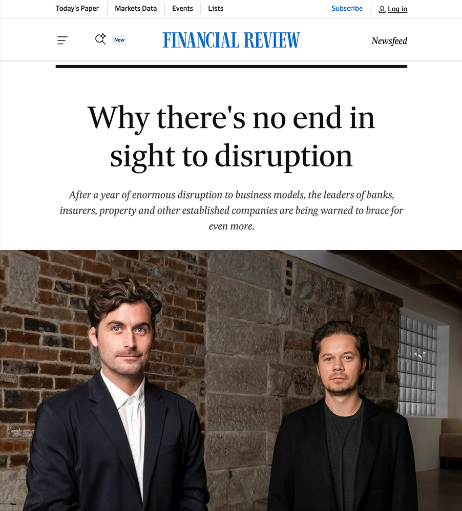 Paloma featured in the Financial Review